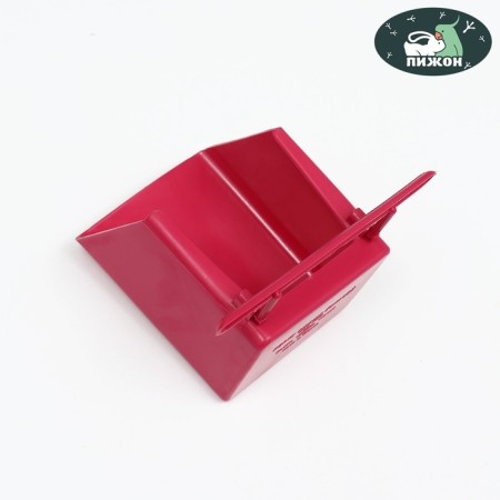 Bird feeder, under goodies 6 x 6.5 x 8 cm, ruby