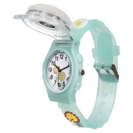 Watch is a wristwaging, "sunflower", d-3.5 cm, silicone strap L-21.5 cm, with backlight-2