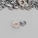 Shirt button, open, d = 9.5 mm, beige color