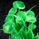 Artificial aquarium plant, 10 cm, green
