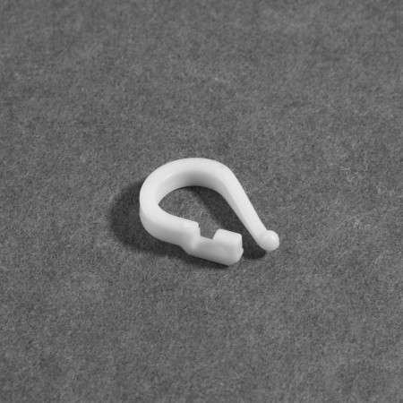 Ring for Roman curtains, connective, d = 14 mm, white color, price per 1 piece-2