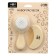 Leopard hair care set (brush+ comb), beige color