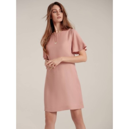 Women's dress, size XS, Dusty Rose color-1