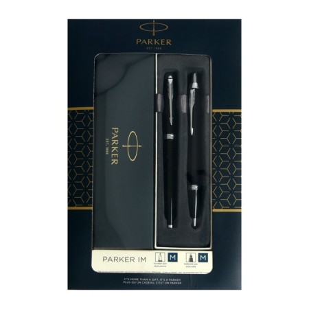 Set Parker IM Core FK221 Black CT, feathery handle, ballpoint handle, gift box, in a gift bag-10