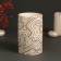 Aroma lamp ceramics "You are free" white 7.2x7.2x11.6 cm