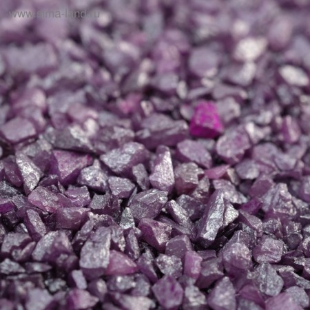 Decorative soil "purple metallic" quartz sand 250 g of fris. 1-3 mm