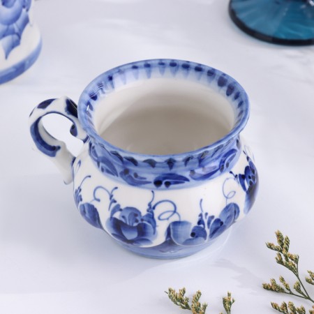 Tea couple "Anemon", Gzhel-4