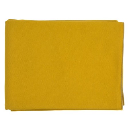 Mustard blanket with a contrasting edging Essential, size 180x250 cm-3
