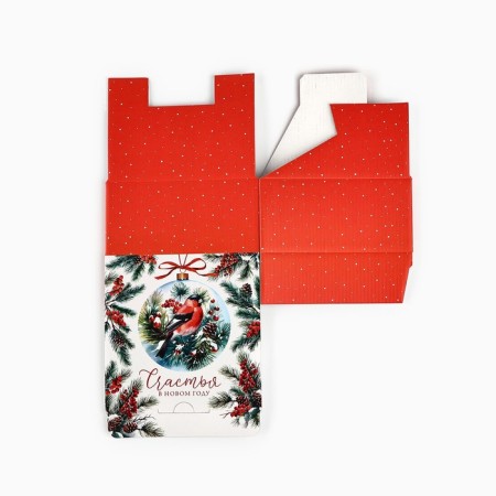 Folding box "Bullfires", 15 x 15 x 7 cm, new year-4