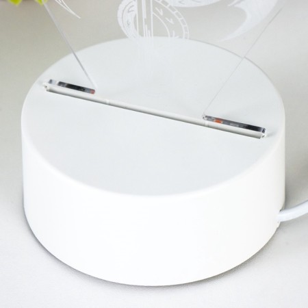 Lamp "Two Dragons" LED white 10x9.5x16 cm-8
