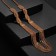 Set 2 objects: earrings, necklace "ice" pigtail, color gold, 80 cm