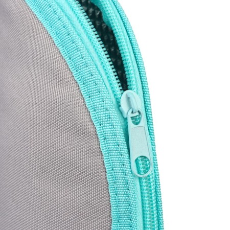 Thermos for a bottle m & b on a zipper color is gray/turquoise-4