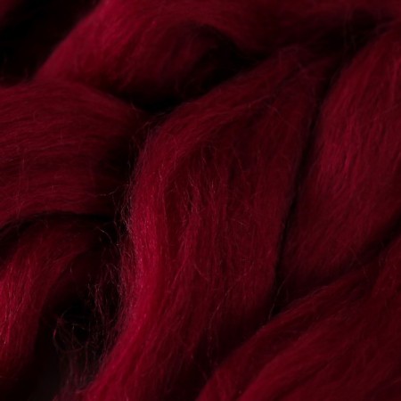 Fasting wool 100% half -toned wool 50 g (047, Bordeaux)-2