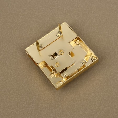 Bag -4.7 cm fastener, 4.3 × 4.7 cm, gold-5