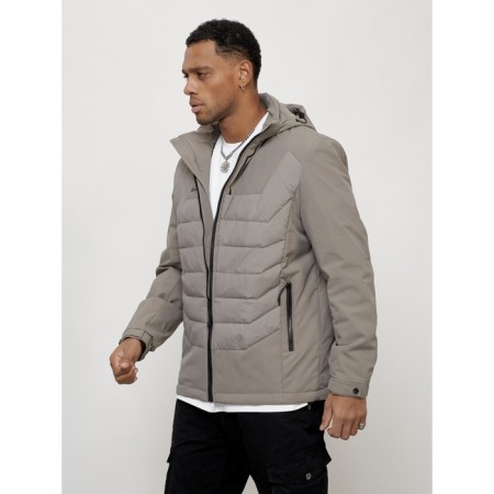 Male spring jacket, size 48, gray color-5