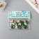 Decor for creativity wood "clothespin. Long cactus" sequin set 3 pcs 1.5x3.4x4.8 cm