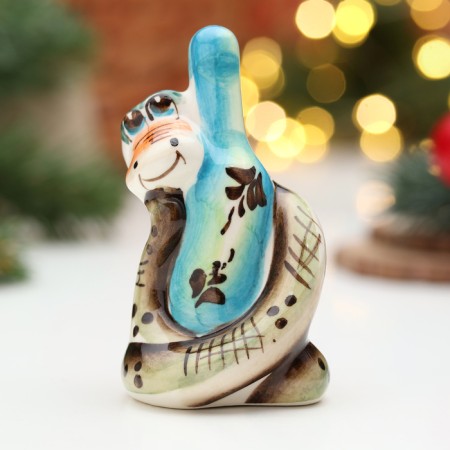 Souvenir "Snakes with a bottle", gzhel, color, 8.5 cm-1