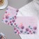 Postcard "Congratulations!" Glitter, congruen, bird, lilac background, 25.1x19.4 cm