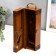 Casket Wood, leatherette to the bottle "Winel" Open 34.5x11.5x12 cm