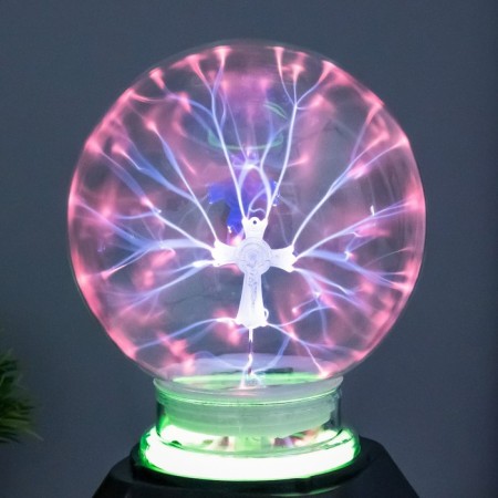 Plasma ball musical "Annikit" LED Black 12x12x21 cm Risalux-3