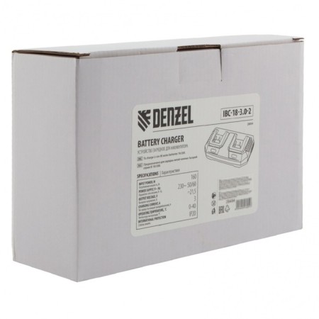 Denzel 28454 charger, for two IBC-18-3.0-2, Li-Ion, 18V, 3 A battery-7