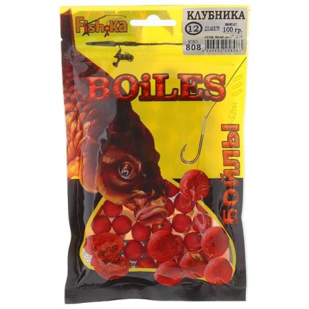Boilles Fish.ka strawberries, 12 mm, 100 g