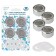 Set of aerators for outdoor installation, 4 pcs, 2.4 × 1.3 cm