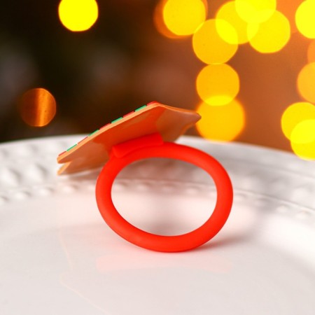 Ring for napkins Dolyana "Winter House", 6 × 6 cm-3