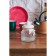 Glass Bank for bulk products with ceramic lid "Tea Conversations", 700 ml, 10.7 × 17 cm, white color
