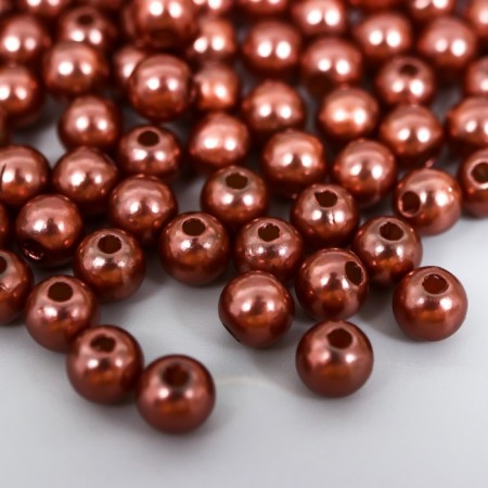 Beads for creativity plastic "Chocolate-brown" set of 200 pcs d = 0.6 cm-1