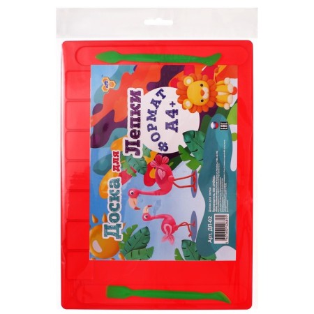 Calligrata, A4, +2 stack, departments for plasticine, 2.2 mm, plastic, with a side, mix-8