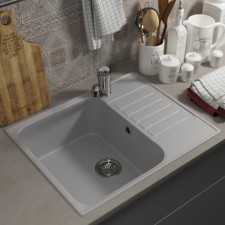 Kitchen carrier made of stone uperwood UPD-202, 600x480 mm, rectangular, smoke color
