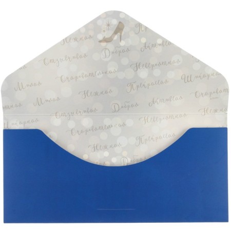 Envelope for money, soft. Tach, 19x9 cm "Live Dream", Princess-4