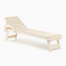 The sunbed is unsuccessful with the adjustable headrest, 206.5x50.5 cm