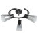 Rondor chandelier 3he14 40W Black 43x43x17 cm