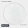 Dining plate Magistro Water Lily, D = 20.5 cm, glass, with a golden border, transparent