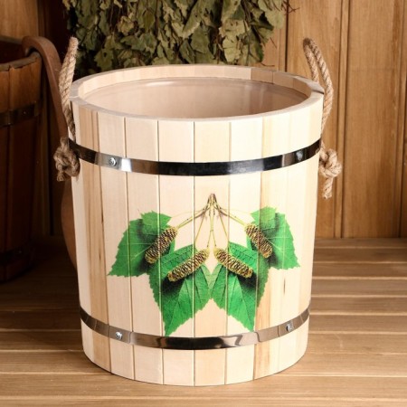 LIPS -13 -liter -panel, plastic insert, stainless rim, ropes, "birch Brunks"-4