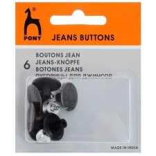 Jeans buttons, d = 17 mm, 6 pcs, 1 pack