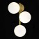 Wall lamp EVOLUCE. Sle1191-201-03. Fratta. 3x60 watts, E27, 25x38 cm, golden color