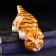 Porcelain figurine "Cat Barsik Red", 20 cm