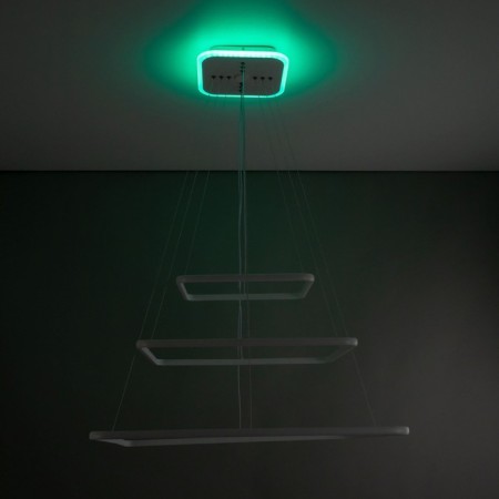 Suspended chandelier Citilux "Neon Smart" CL731AK110E 80x80x120 cm, 3x46.67W, LED, white color-12