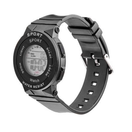 Electronic watch watches, D-4 cm, 3 atm, black-1