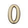 The door number "0" tundra, plastic, color gold, 1 pc.