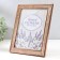 Photo frame plastic 15x20 cm "Wood pattern" with copper stroke 23.5x18.5 cm