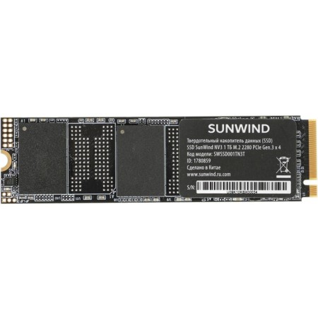 SSD Sunwind PCIE 3.0 X4 1TB SWSSD001TN3T NV3 M.2 2280-2