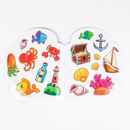 Coloring with stickers "Underwater World", 16 p.-3