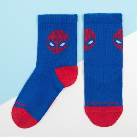 Set of socks "Spider-Man" 2 pairs, red/blue, 18-20 cm-1