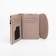 Wallet on the button, beige color
