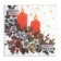 New Year's napkins paper Fresco "candles", 2 layers, 33*33 cm, 20 sheets