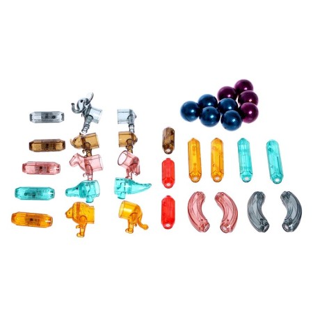 Magnetic designer for babies "Magic sticks with animals", 35 parts-3